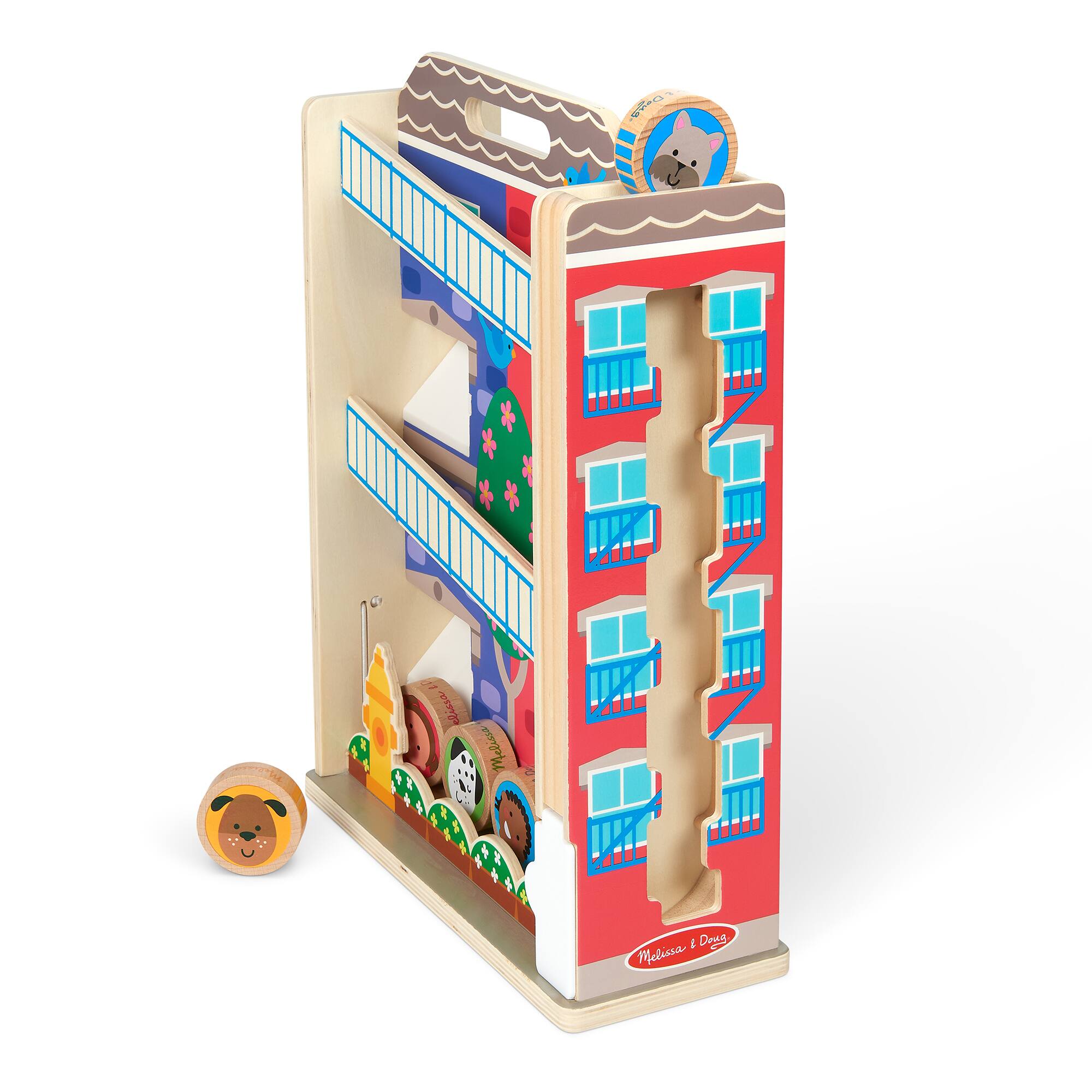 Melissa & Doug® GO TOTs™ Wooden Town House Tumble Play Set